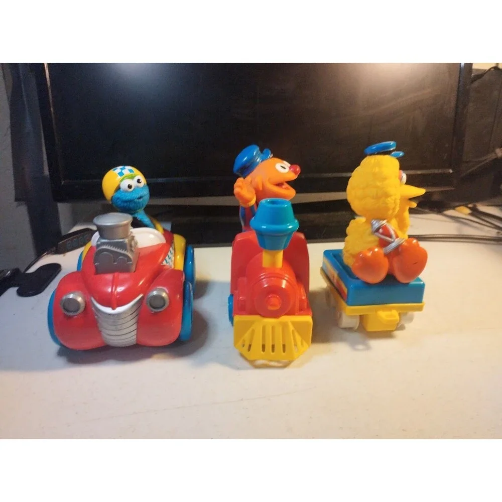 Vintage 1990's Tyco Sesame Street Vehicle Lot Of 3